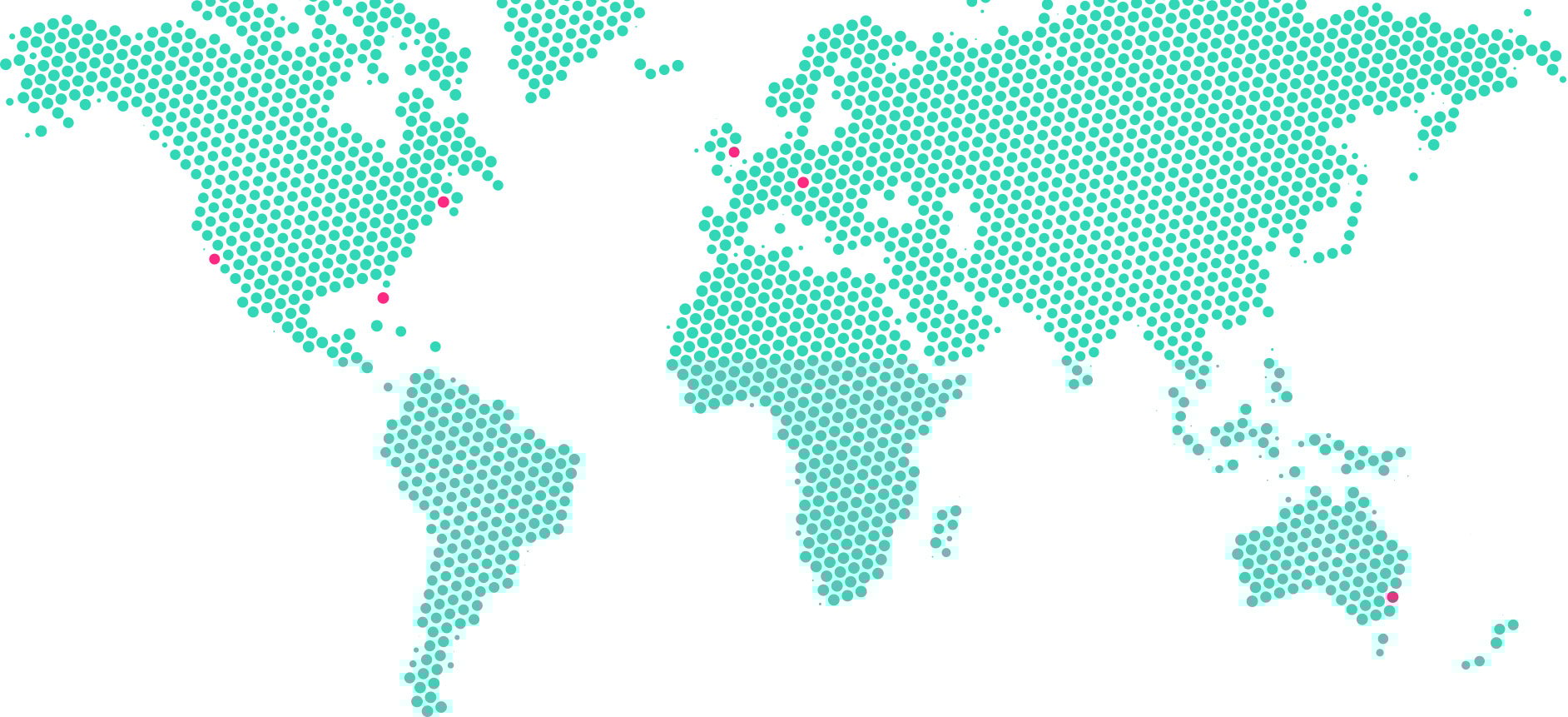 World Map with dots